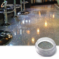 Flashing Glitter Flakes 3d Metallic Epoxy Resin Flooring Colorful Glitter Powder Coating Epoxy Paint Floor