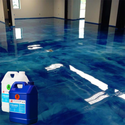 Double Components Epoxy Ab Resin Metallic Floor Paint For Concrete